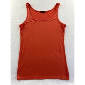 Emily Blu Orange Long Tank Top Size XL